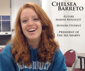 Science and singing are Chelsea Barreto's favorite things.